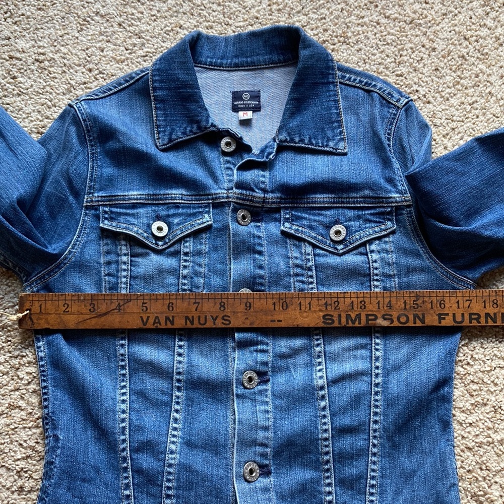 AG Adriano Goldschmied Light Blue Denim Jacket - Picture 10 of 14